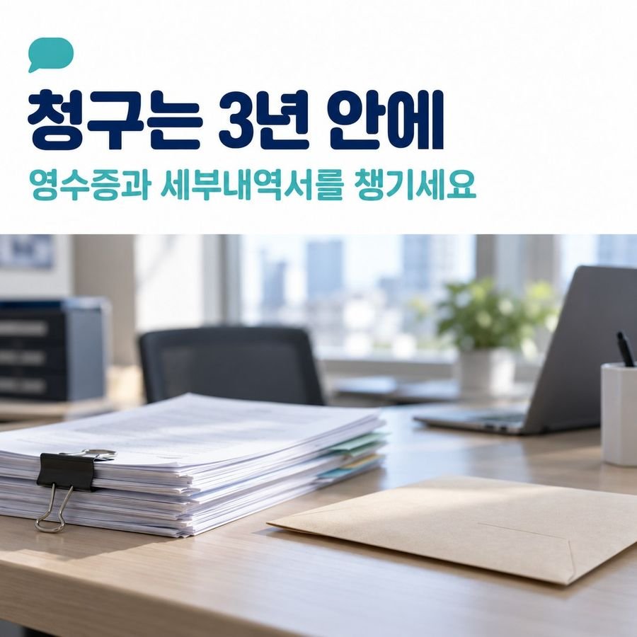 청구는 3년 안에 - 영수증과 세부내역서를 챙기세요