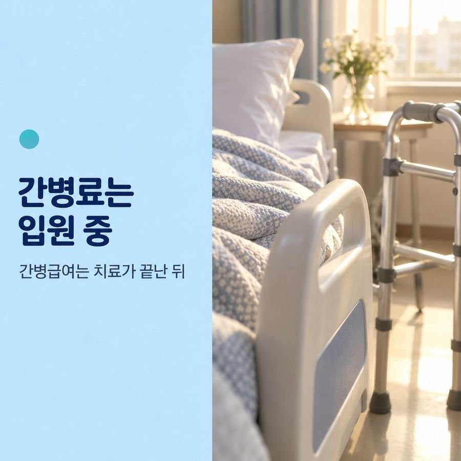 간병료는 입원 중 - 간병급여는 치료가 끝난 뒤