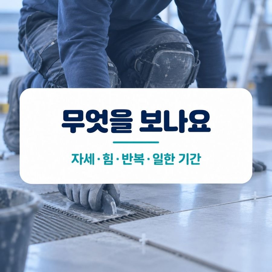 무엇을 보나요 - 자세·힘·반복·일한 기간