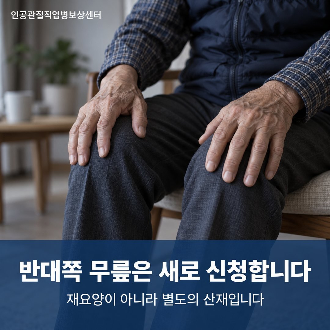 반대쪽 무릎은 새로 신청합니다 - 재요양이 아니라 별도의 산재입니다