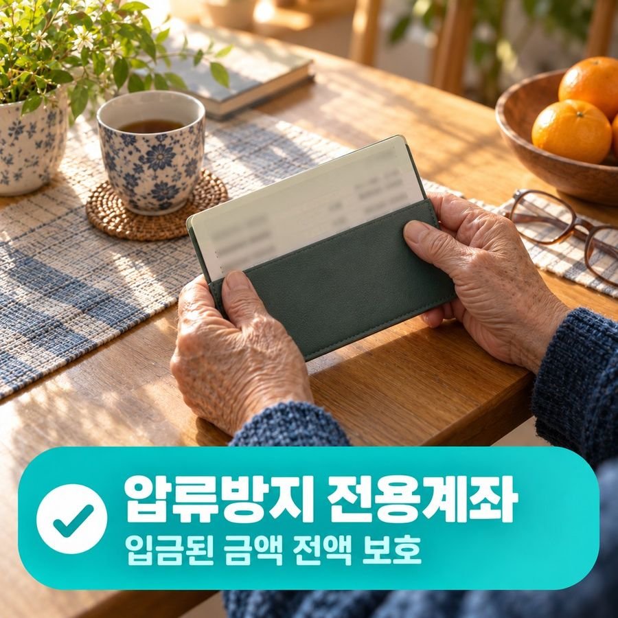 압류방지 전용계좌 - 입금된 금액 전액 보호