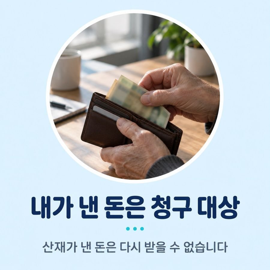 내가 낸 돈은 청구 대상 - 산재가 낸 돈은 다시 받을 수 없습니다